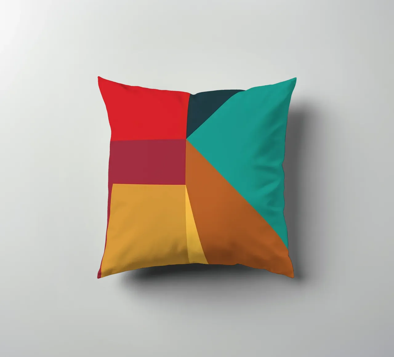 colore di tendenza astratto 2 cuscino da Yeadon