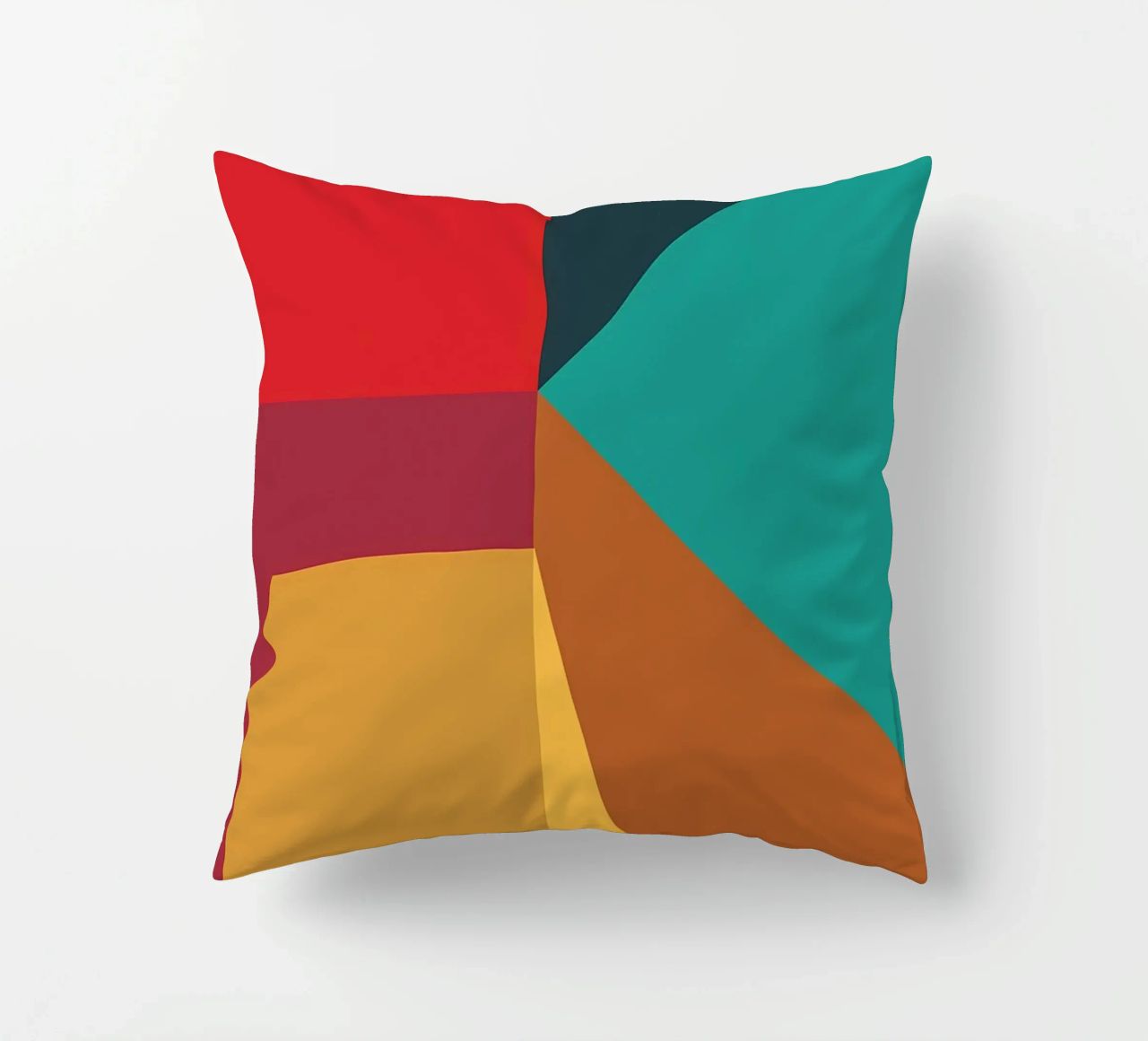 colore di tendenza astratto 2 cuscino da Yeadon
