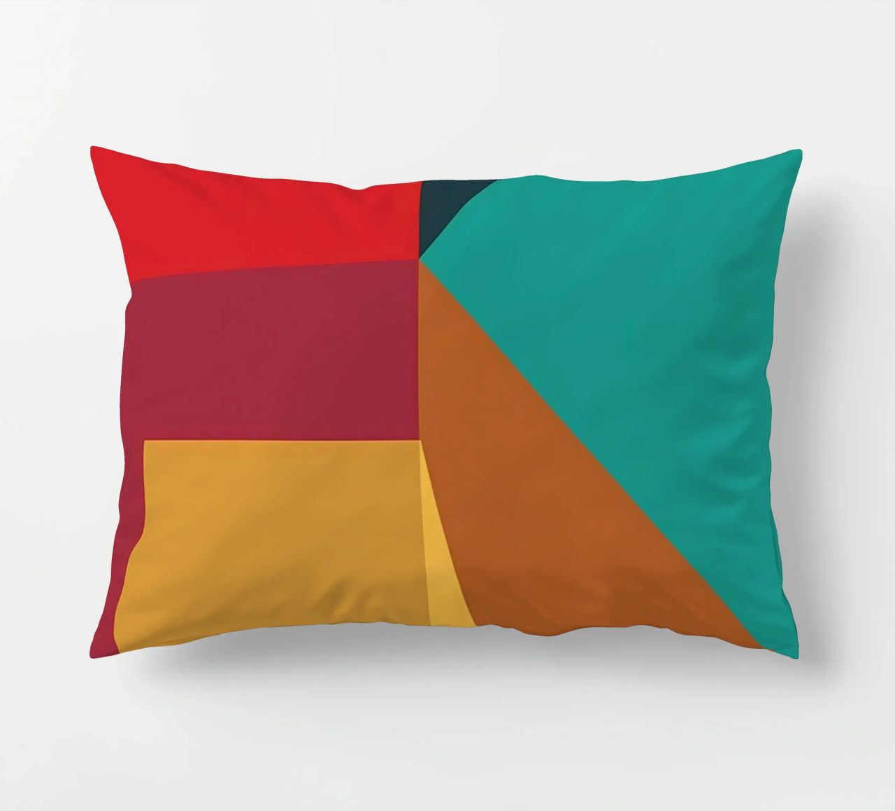 colore di tendenza astratto 2 cuscino da Yeadon