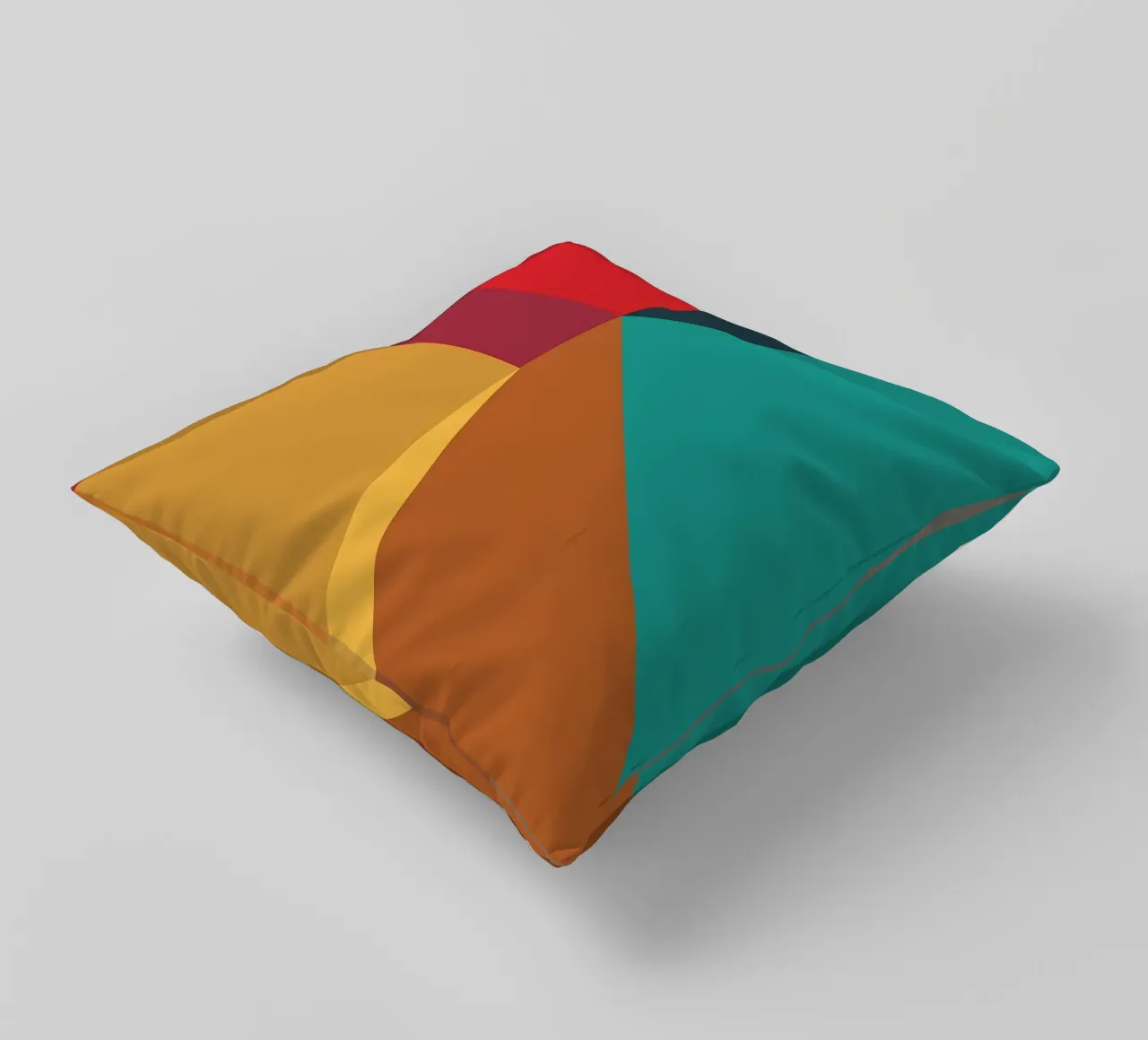 colore di tendenza astratto 2 cuscino da Yeadon