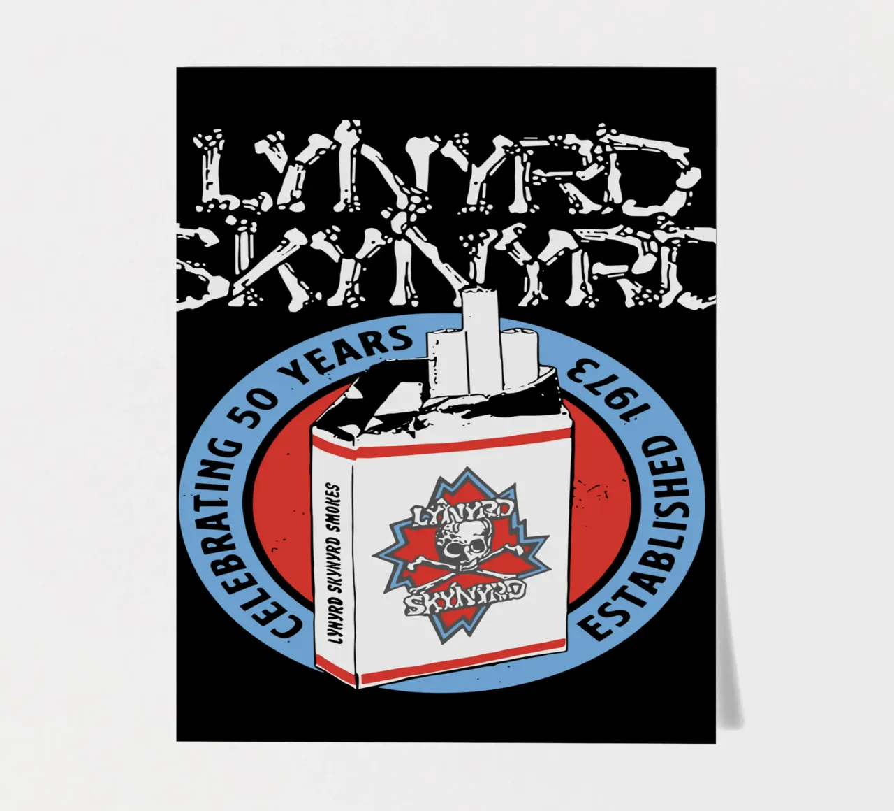 Lynyrd Skynyrd Smokes sticker sheet by heatherloulin