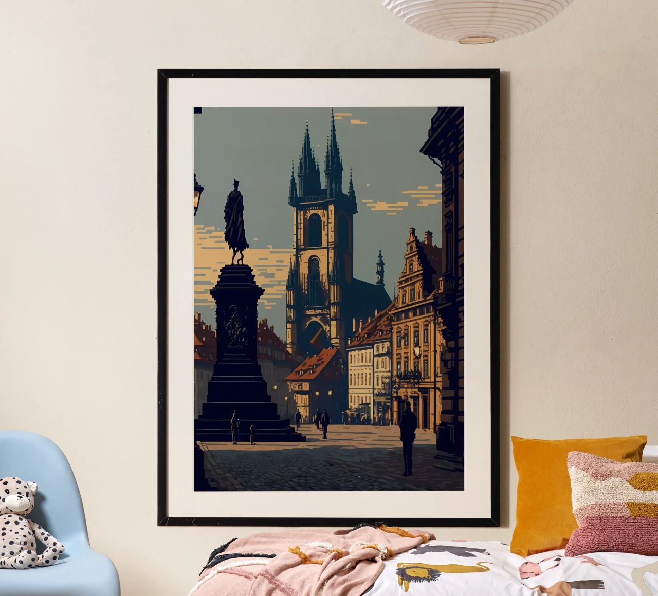 Prague Pixel art poster de Bernotas