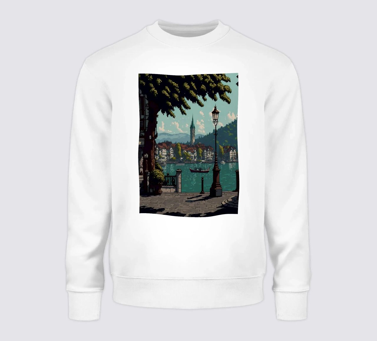 Zurigo Pixel art felpa da Bernotas