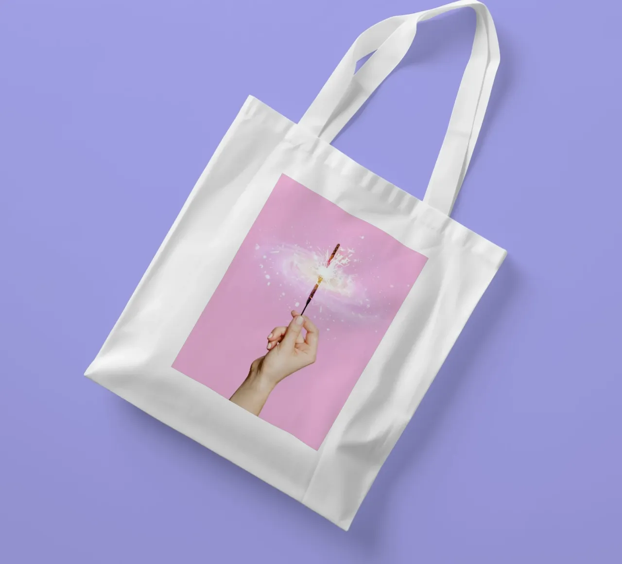 Sparkler Universe borsa in juta da Paul Fuentes Design