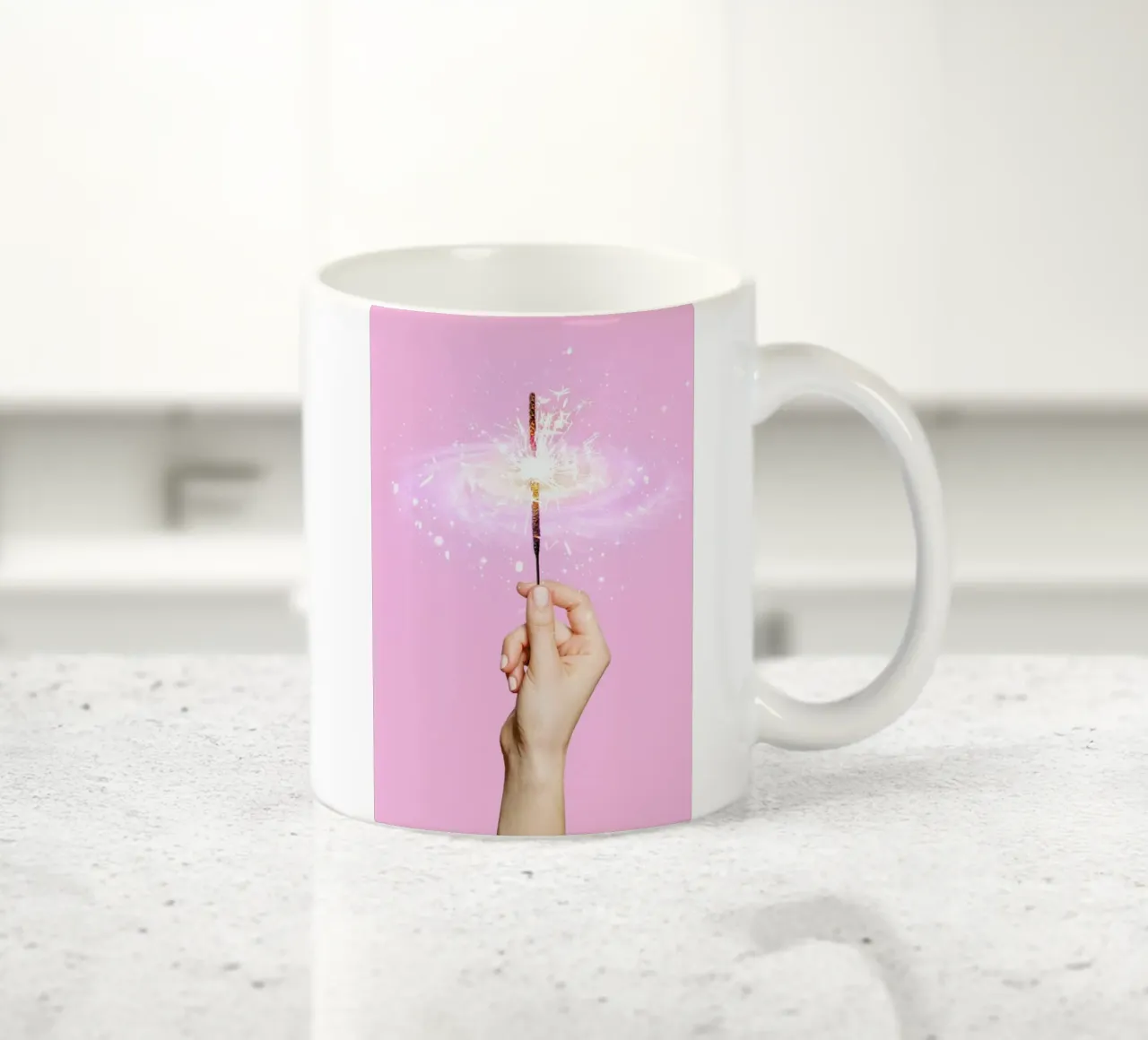 Sparkler Universe tazza in ceramica da Paul Fuentes Design