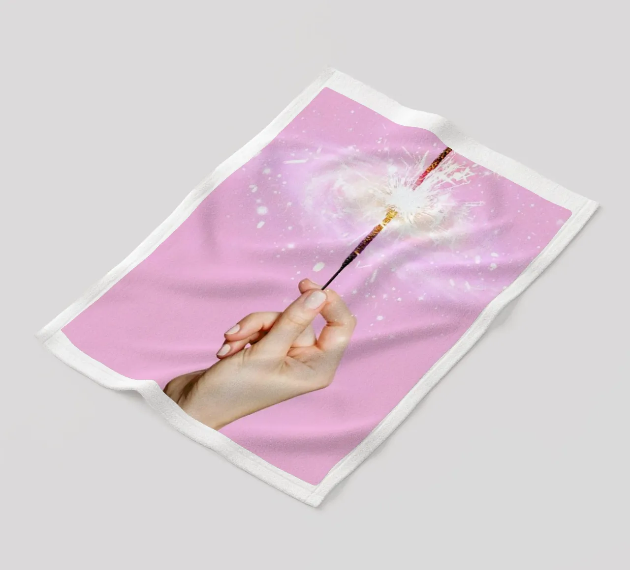 Sparkler Universe fleece blanket by Paul Fuentes Design