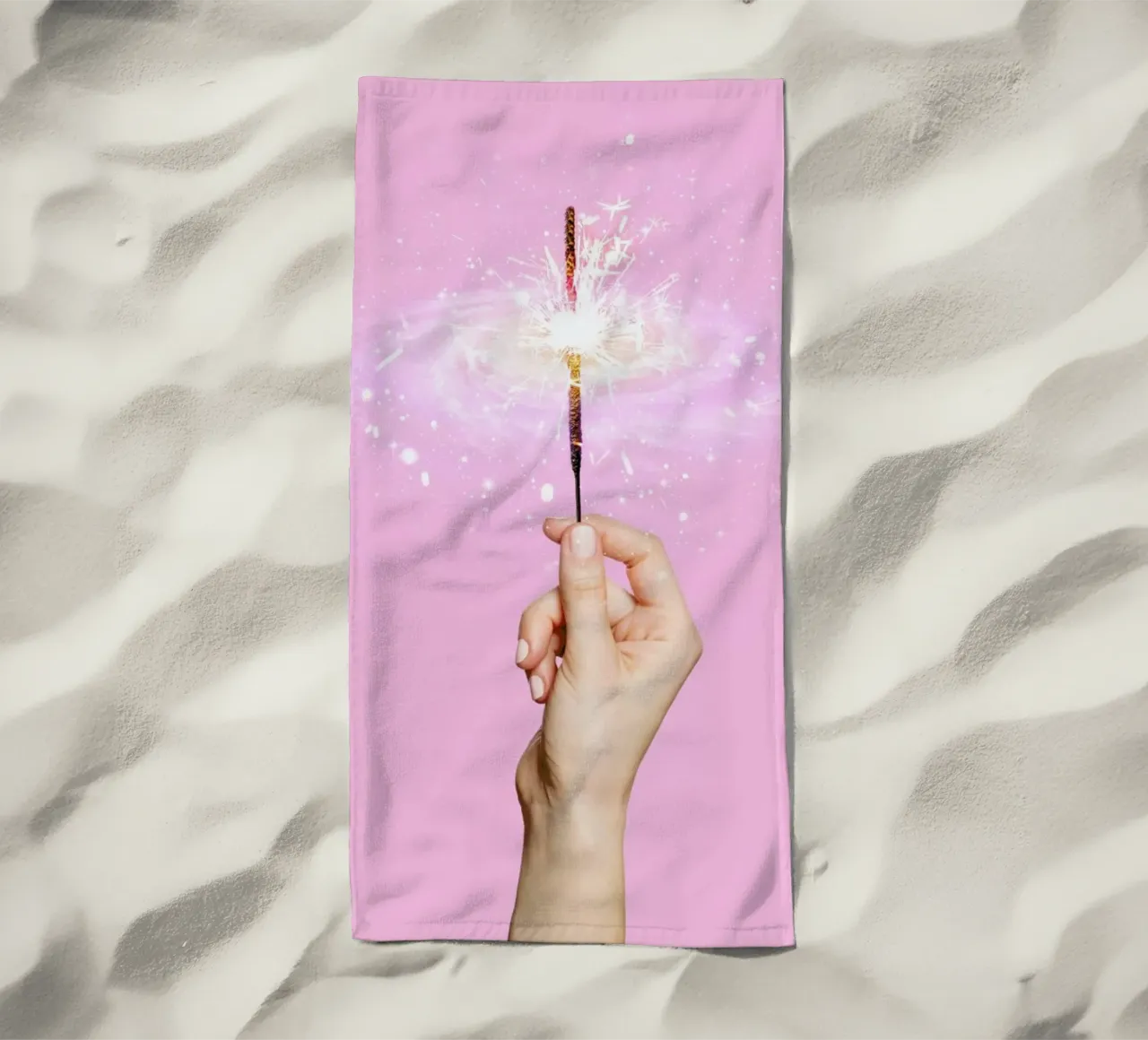 Sparkler Universe toalla de playa de Paul Fuentes Design
