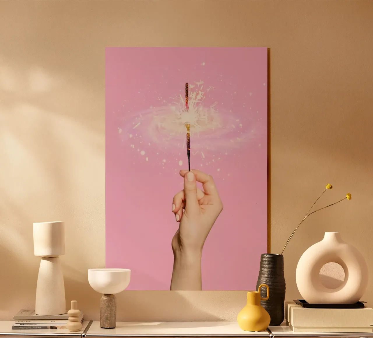 Sparkler Universe plexiglass da Paul Fuentes Design