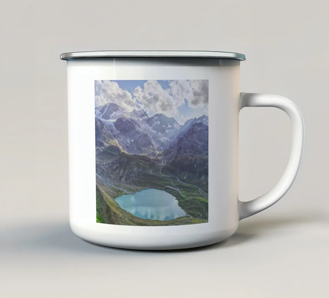 Heart Lake tazza in smalto da Nur Mut