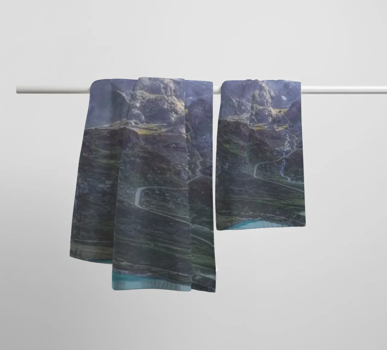 Heart Lake towel by Nur Mut