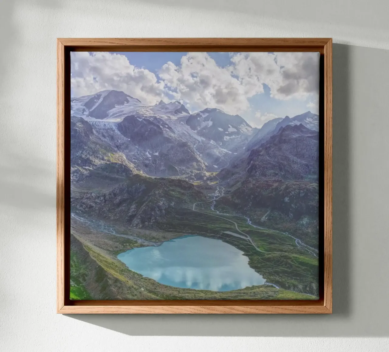 Heart Lake canvas by Nur Mut