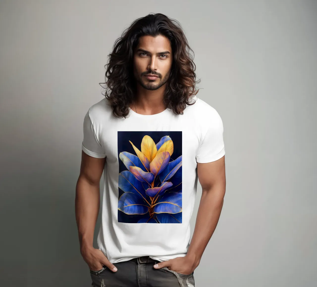 Foglie colorate t-shirt da Justyna Jaszke JBJart