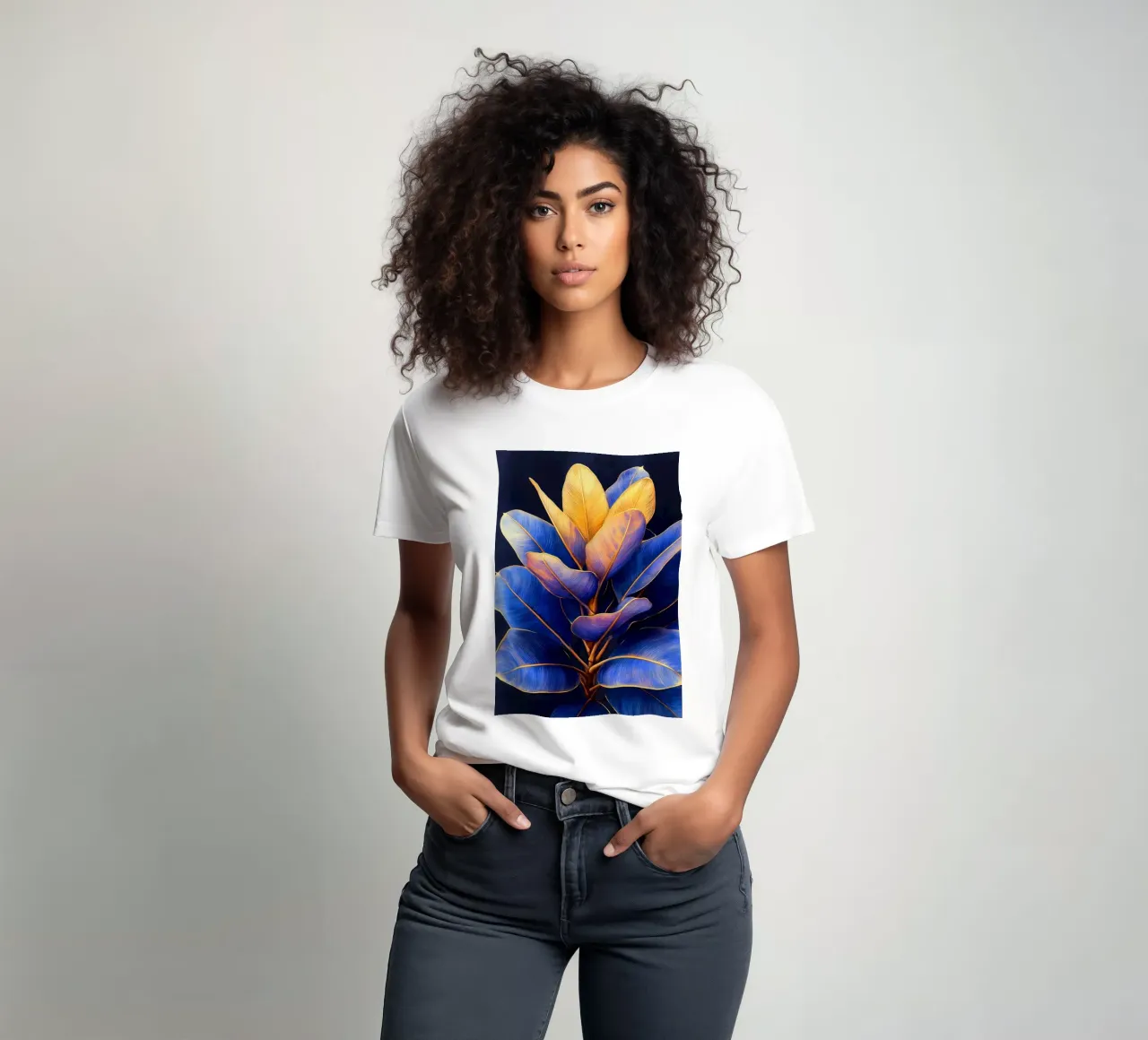 Foglie colorate t-shirt da Justyna Jaszke JBJart