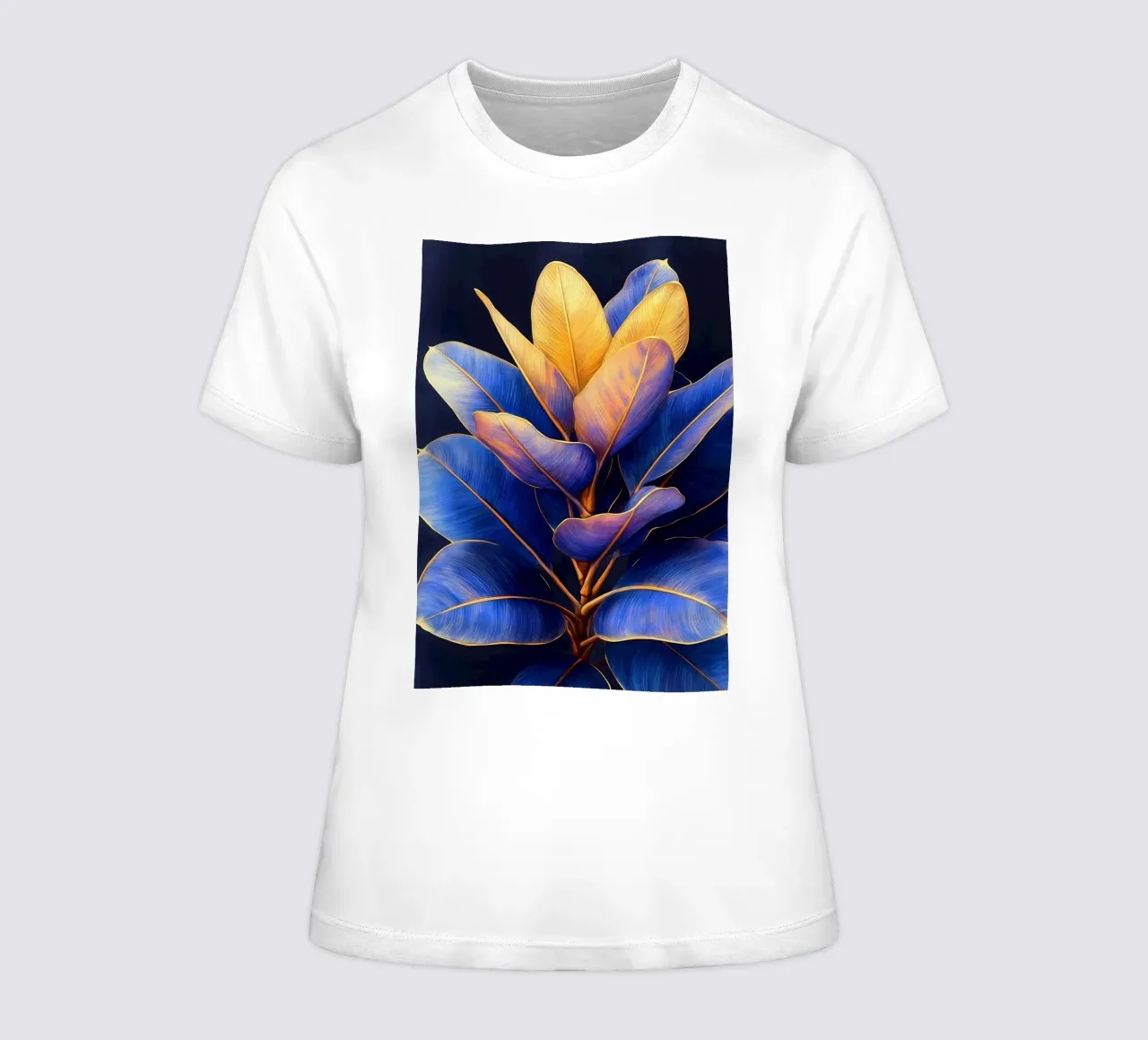 Foglie colorate t-shirt da donna da Justyna Jaszke JBJart