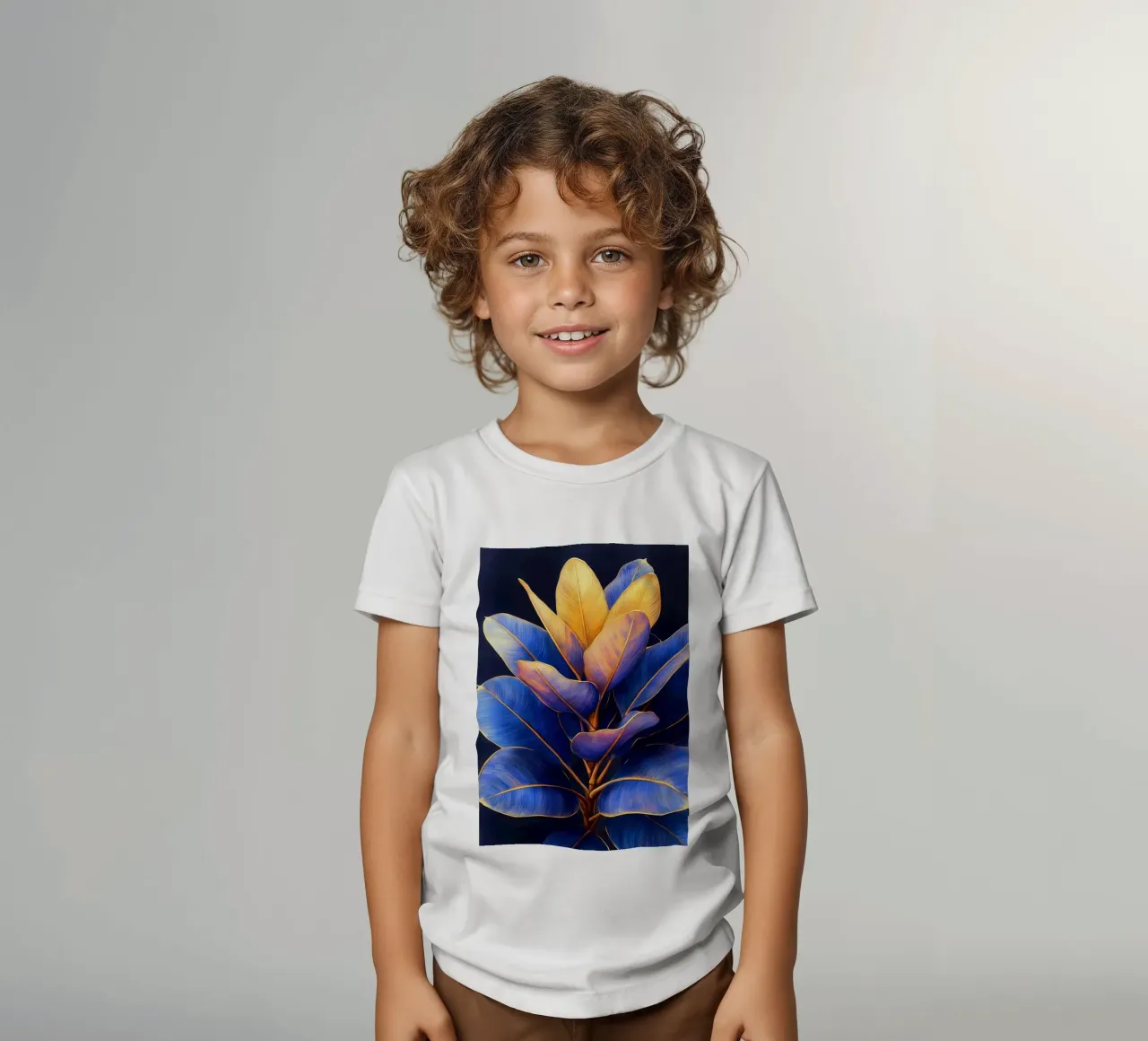 Foglie colorate t-shirt bambini da Justyna Jaszke JBJart