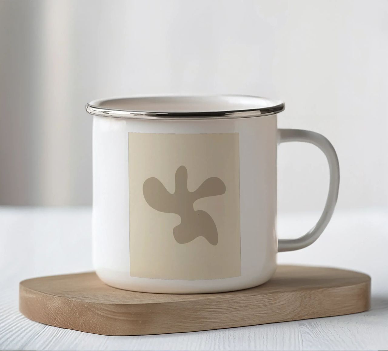 astratto moderno e minimalista tazza in smalto da Yeadon