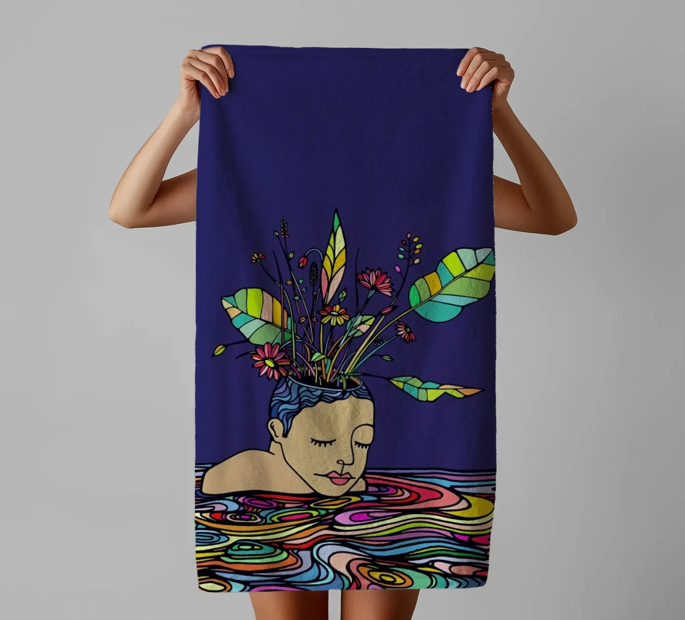 Spring Head badhanddoek van Ninhol