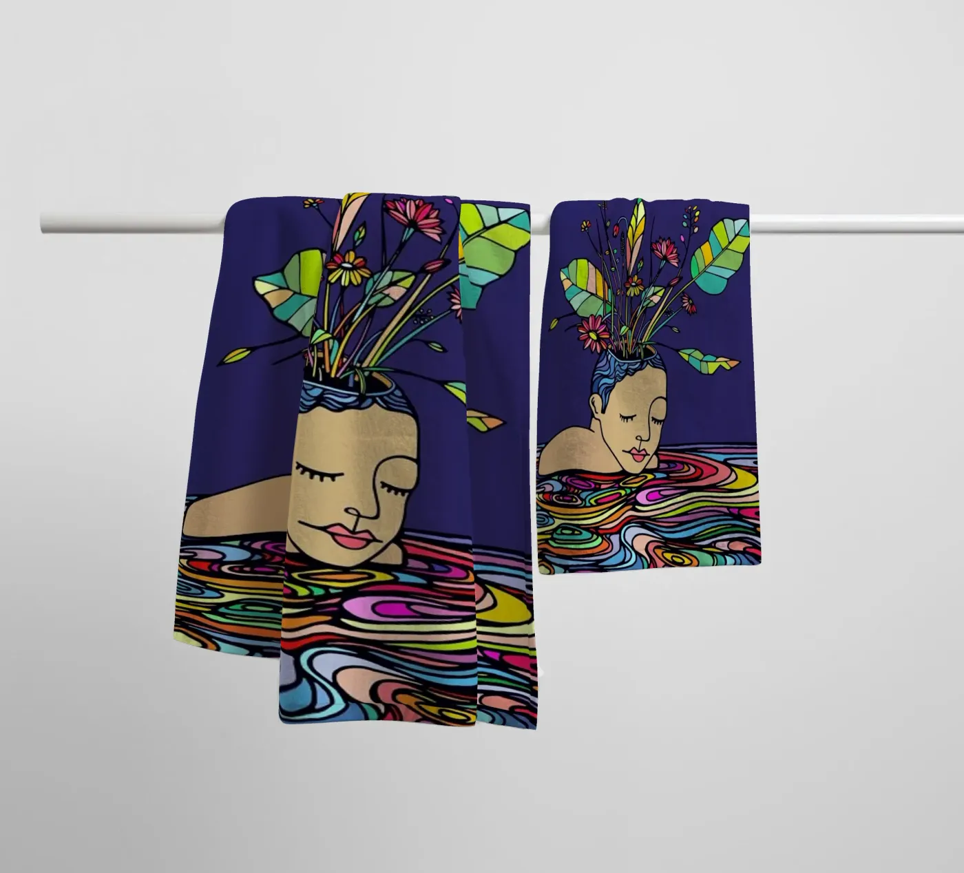 Spring Head badhanddoek van Ninhol