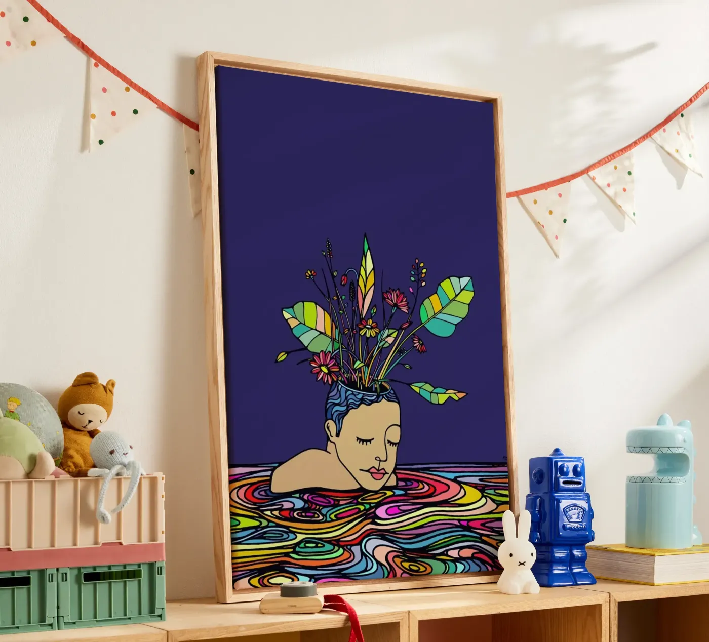 Spring Head canvas by Ninhol
