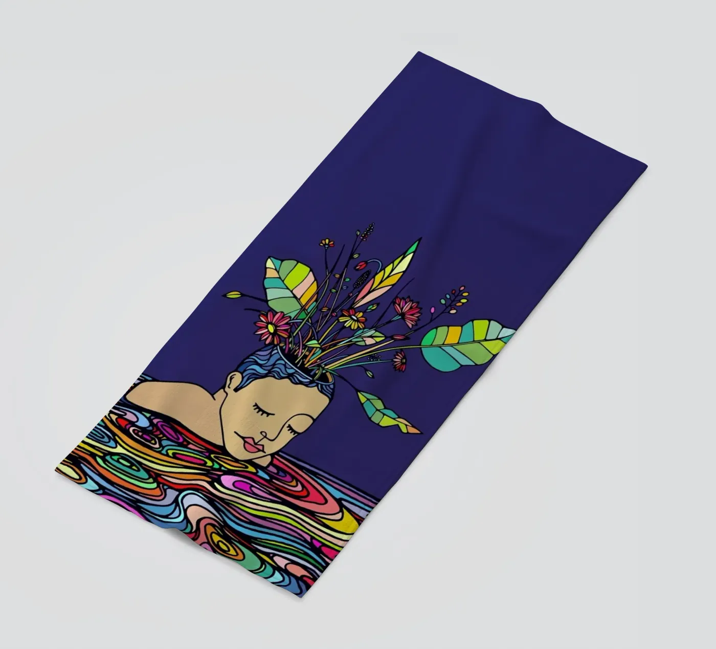 Spring Head beach towel by Ninhol