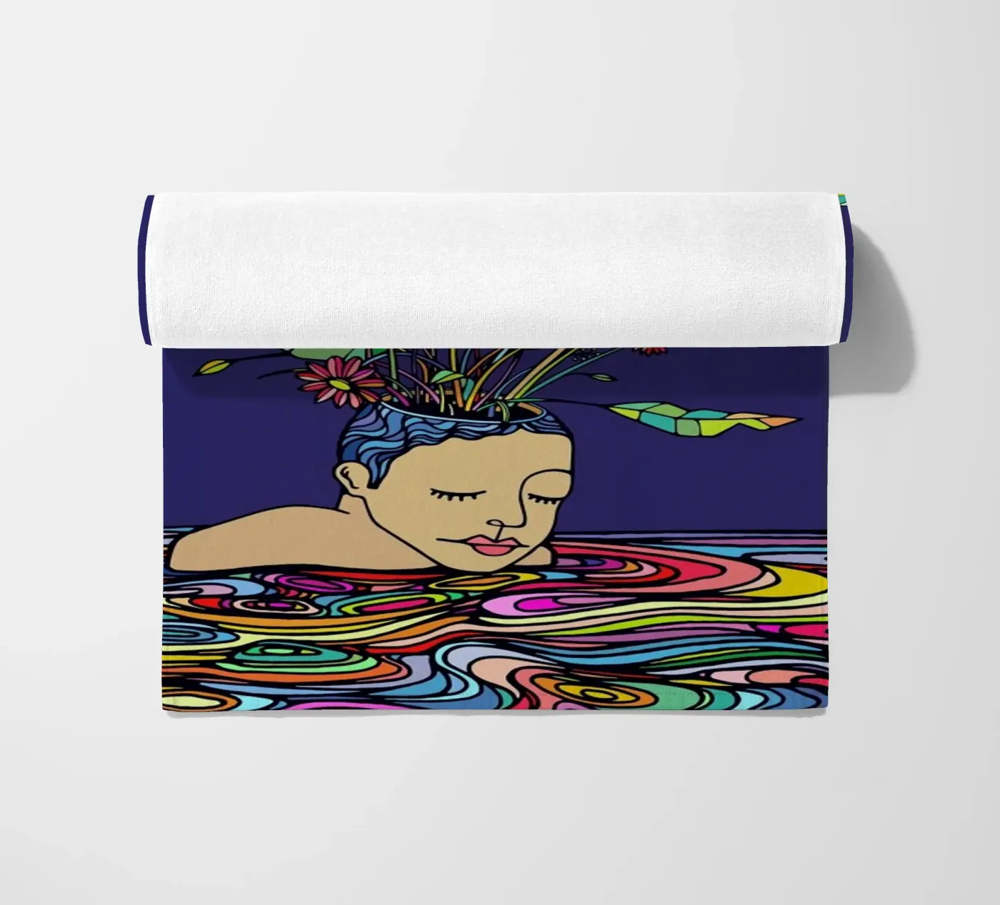 Spring Head beach towel by Ninhol