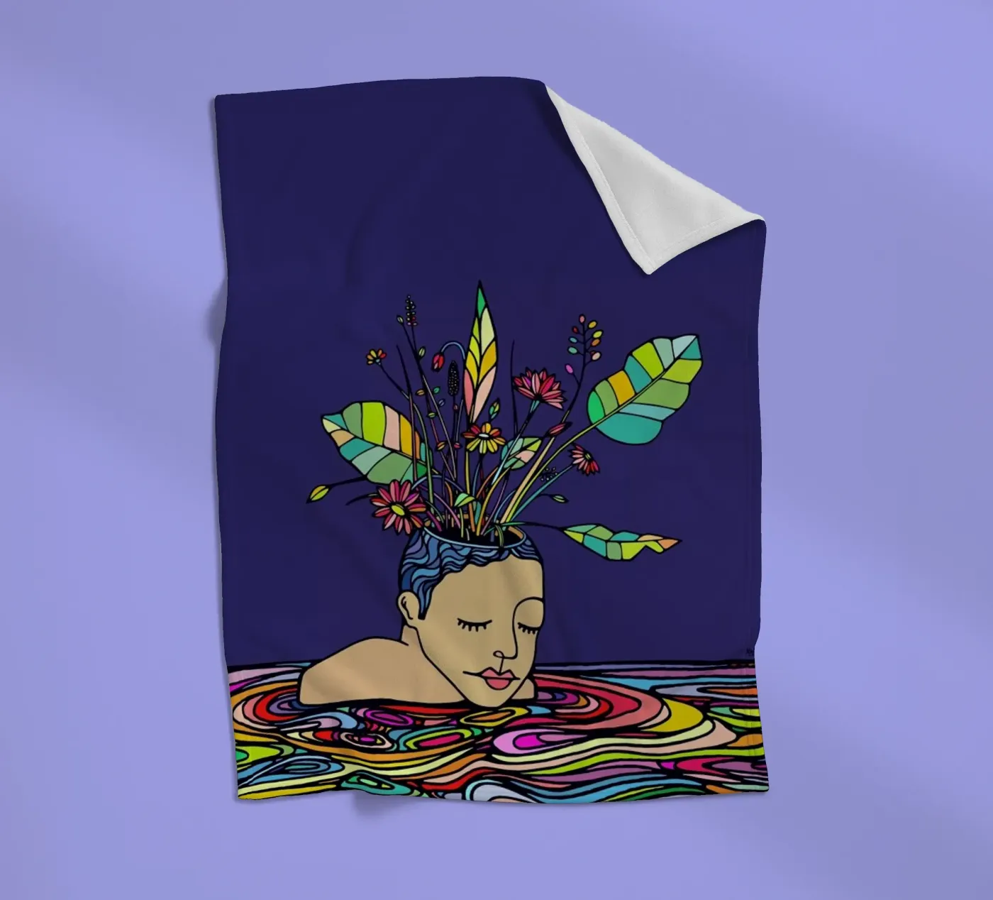 Spring Head Fleecedecke von Ninhol