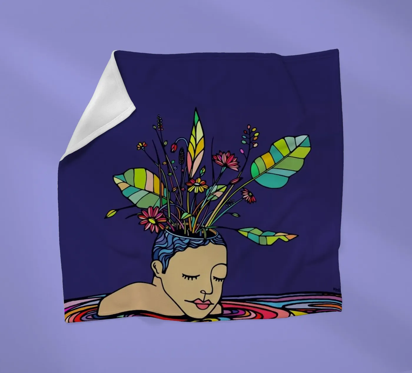 Spring Head Fleecedecke von Ninhol