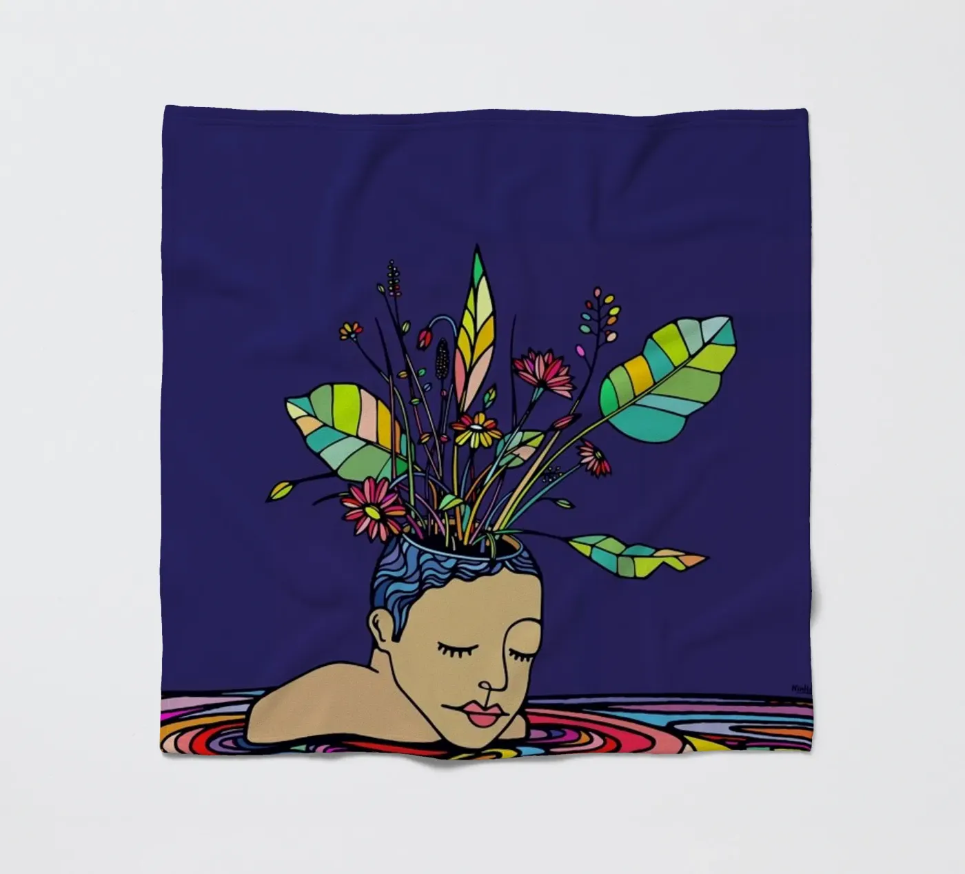 Spring Head Fleecedecke von Ninhol