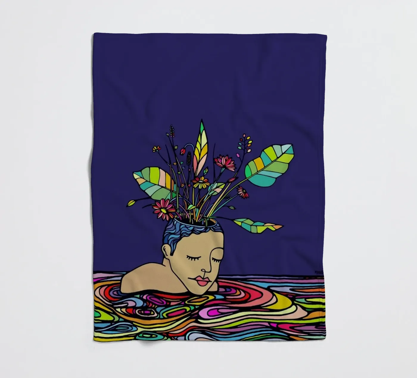 Spring Head Fleecedecke von Ninhol