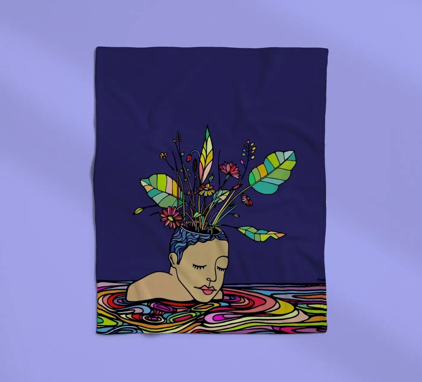 Spring Head Fleecedecke von Ninhol