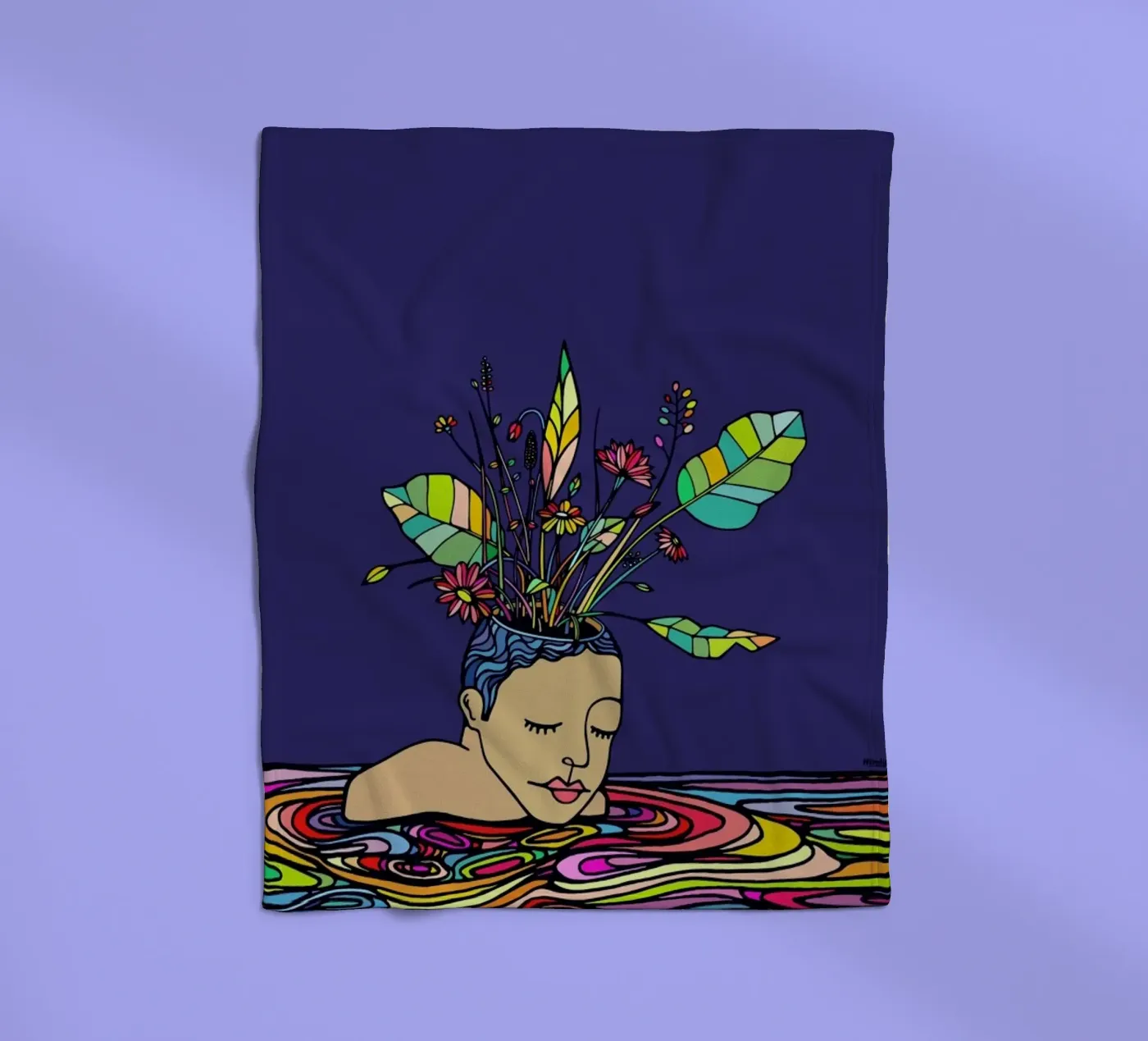 Spring Head Fleecedecke von Ninhol