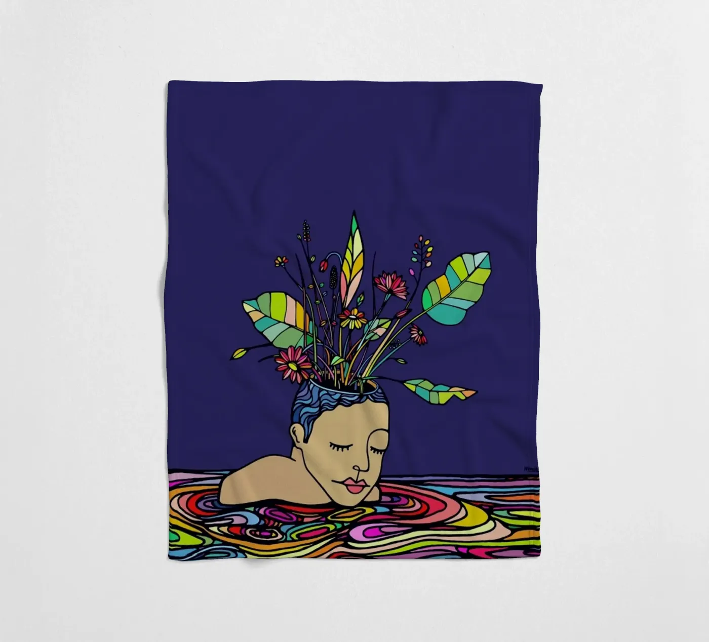 Spring Head Fleecedecke von Ninhol