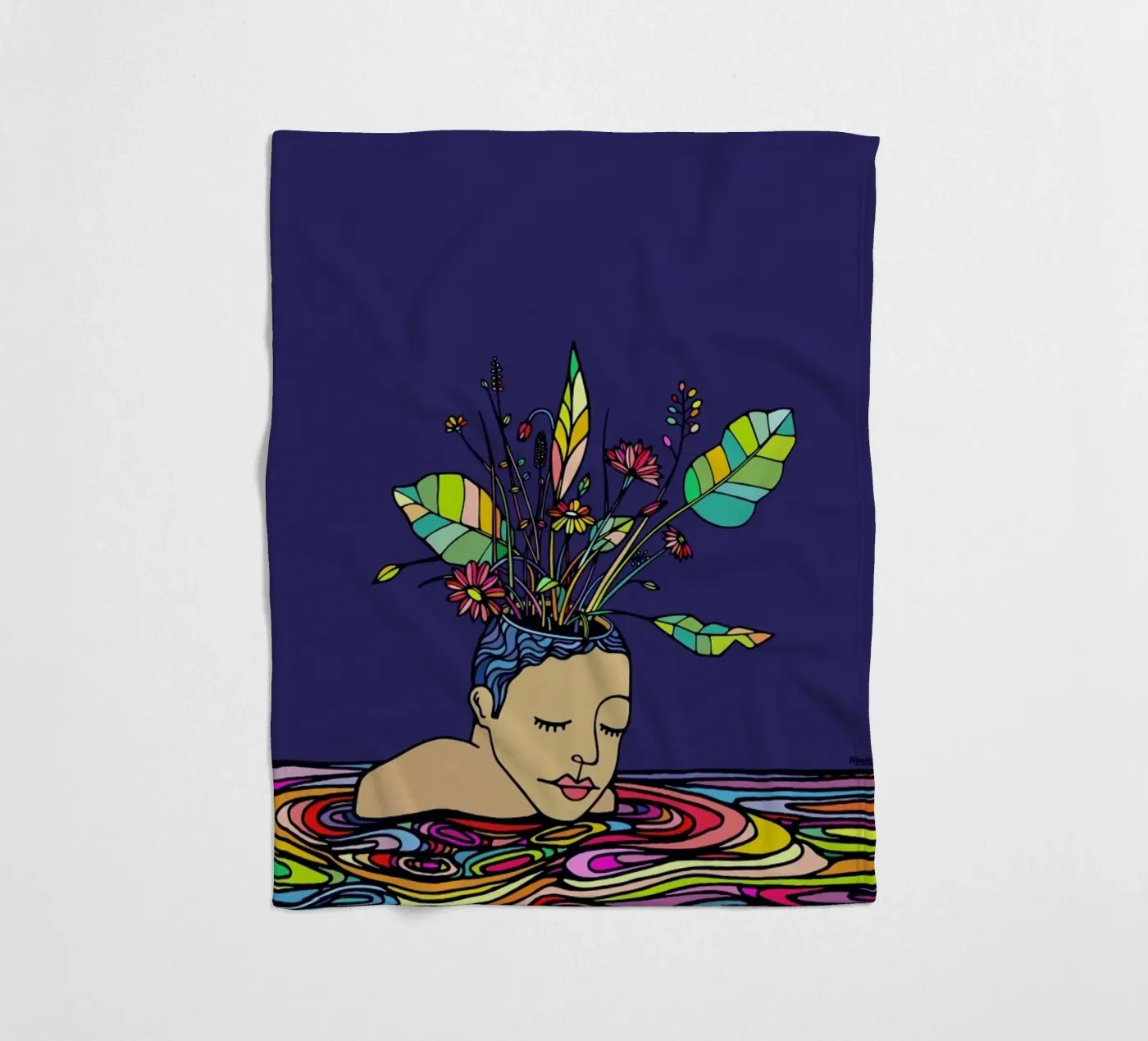 Spring Head Fleecedecke von Ninhol