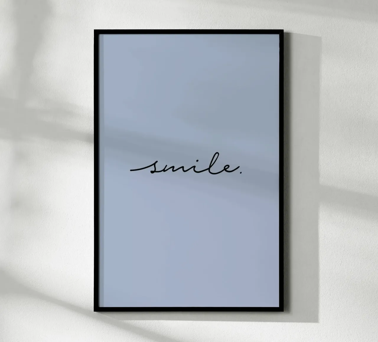 Smile poster con telaio in legno da Studio One