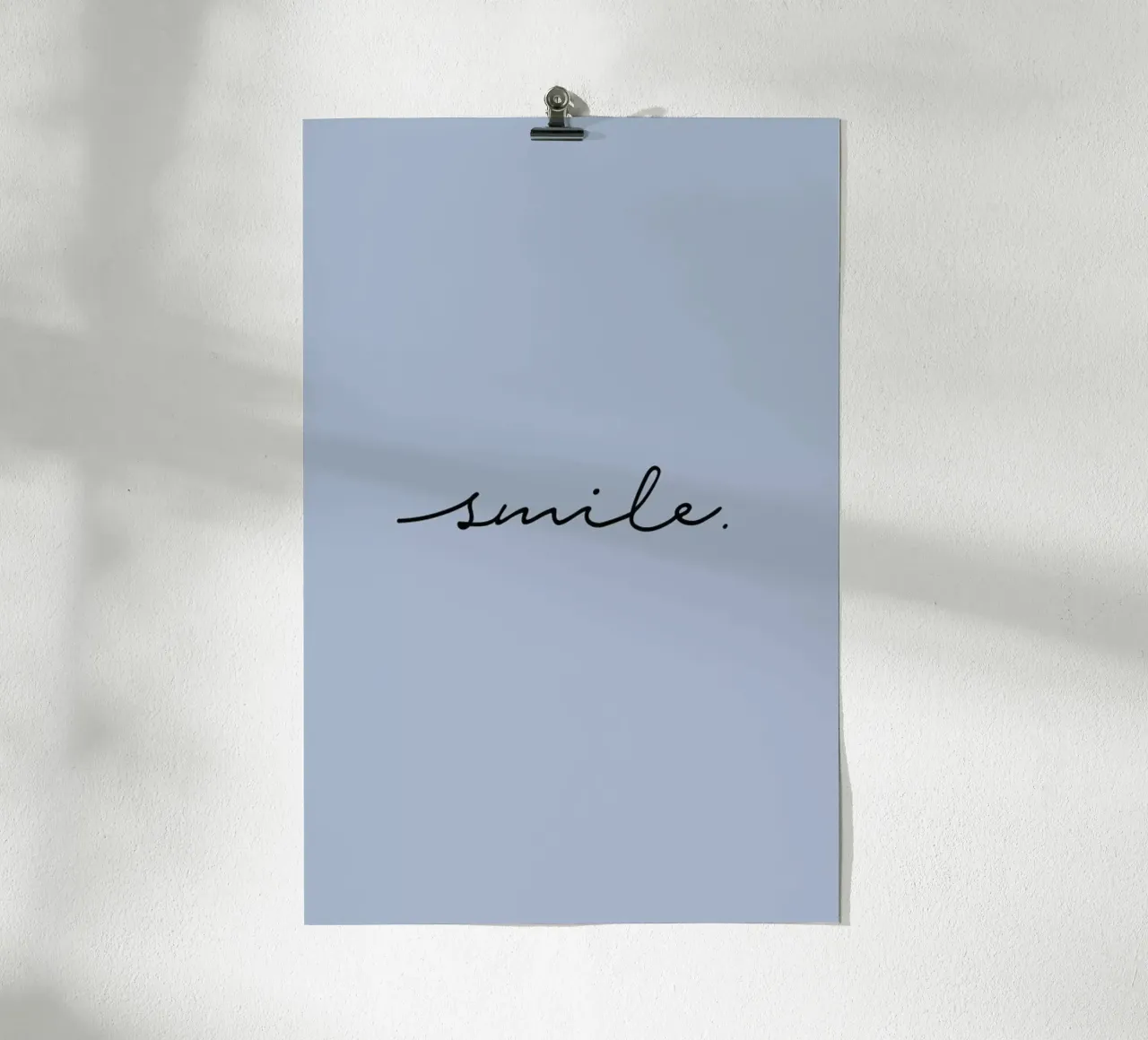 Smile poster con telaio in legno da Studio One