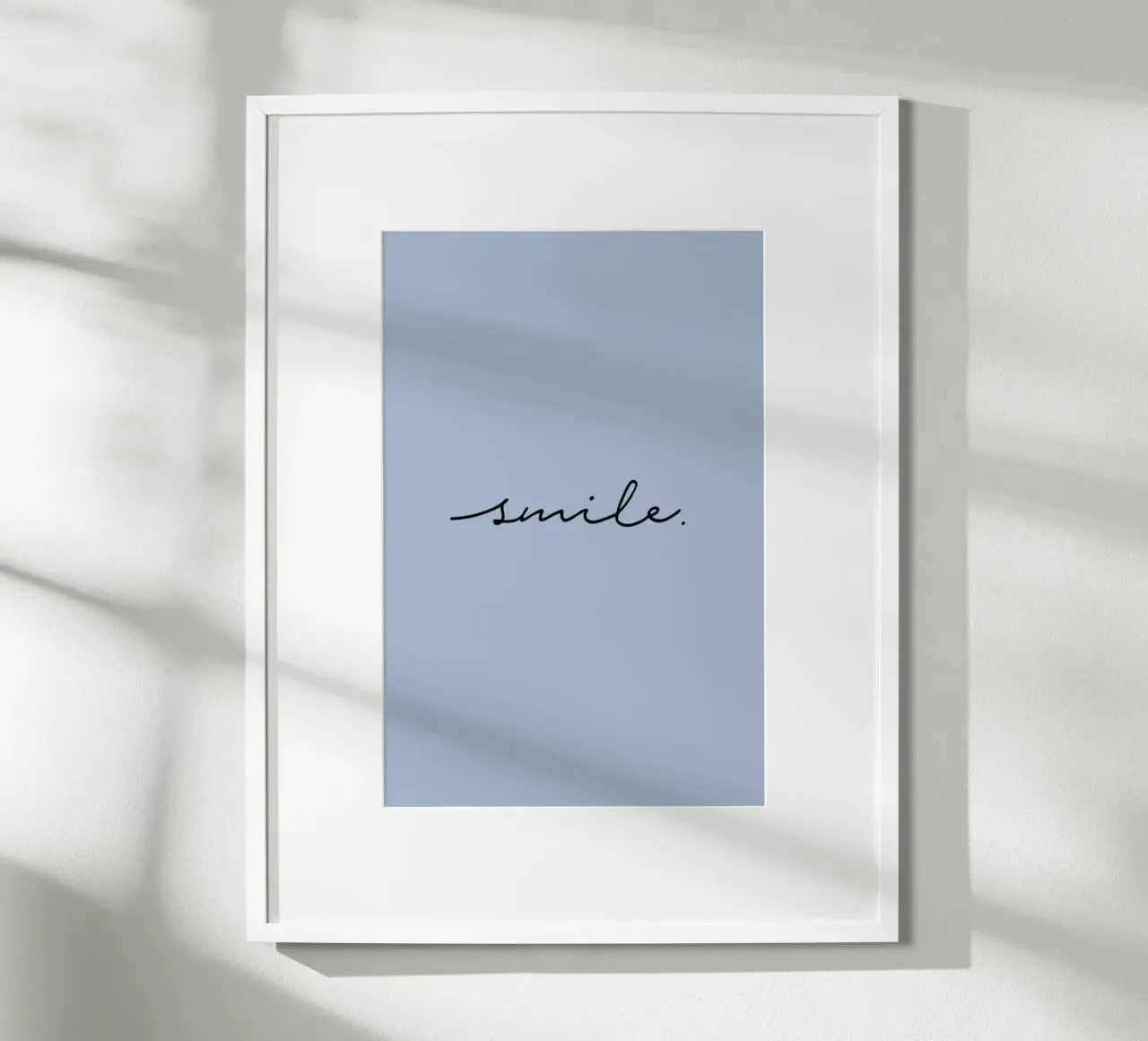 Smile poster con telaio in legno da Studio One
