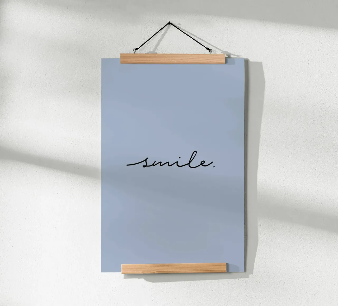 Smile poster con telaio in legno da Studio One