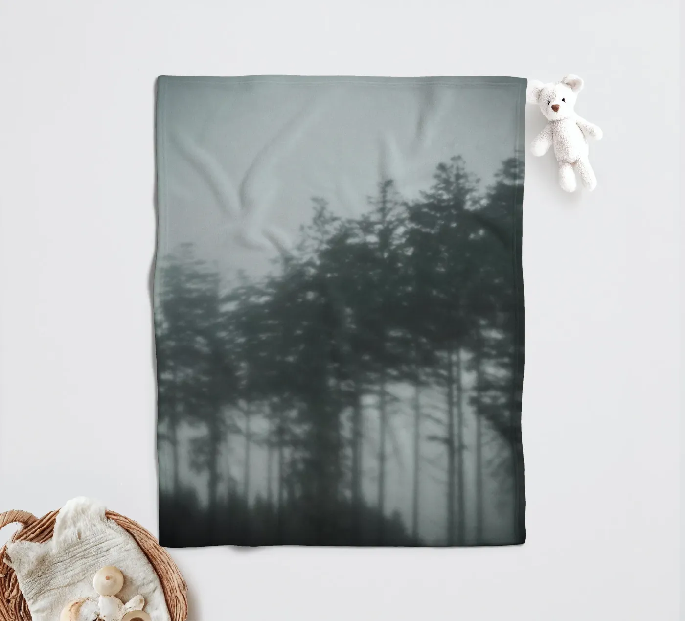 Pine Trees fleecedeken van Klaus with K