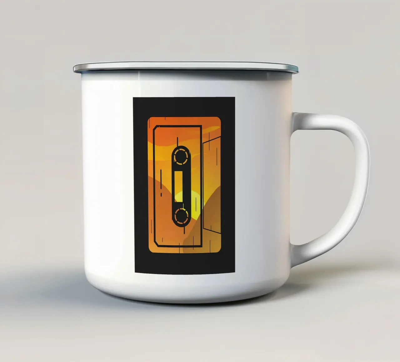 cassette tazza in smalto da Yeadon