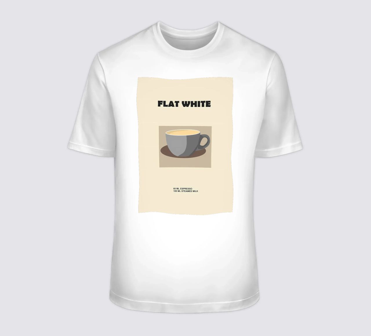 caffè bianco piatto t-shirt da Book