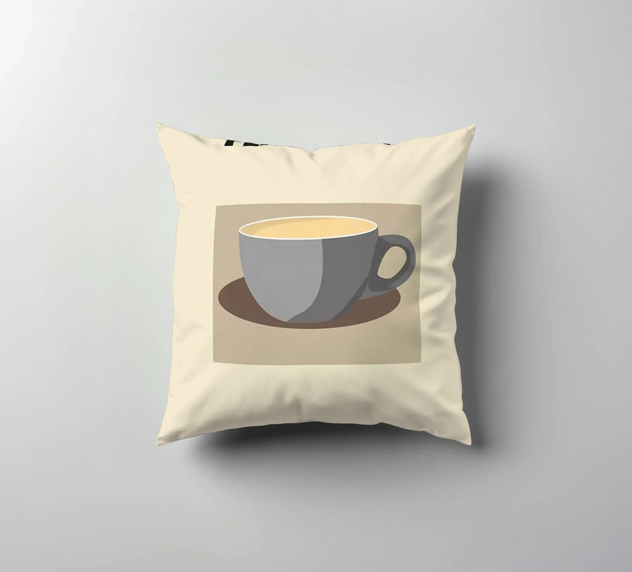 caffè bianco piatto cuscino da Book