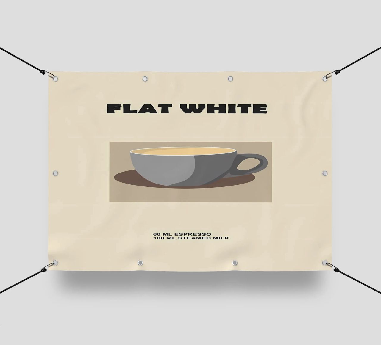 caffè bianco piatto telo in pvc da Book