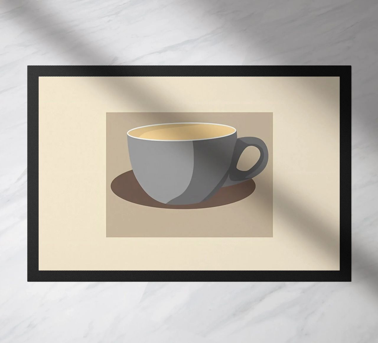 caffè bianco piatto zerbino da Book