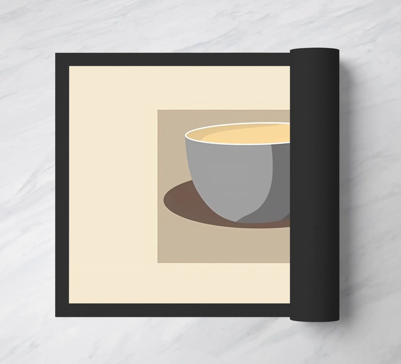 caffè bianco piatto zerbino da Book