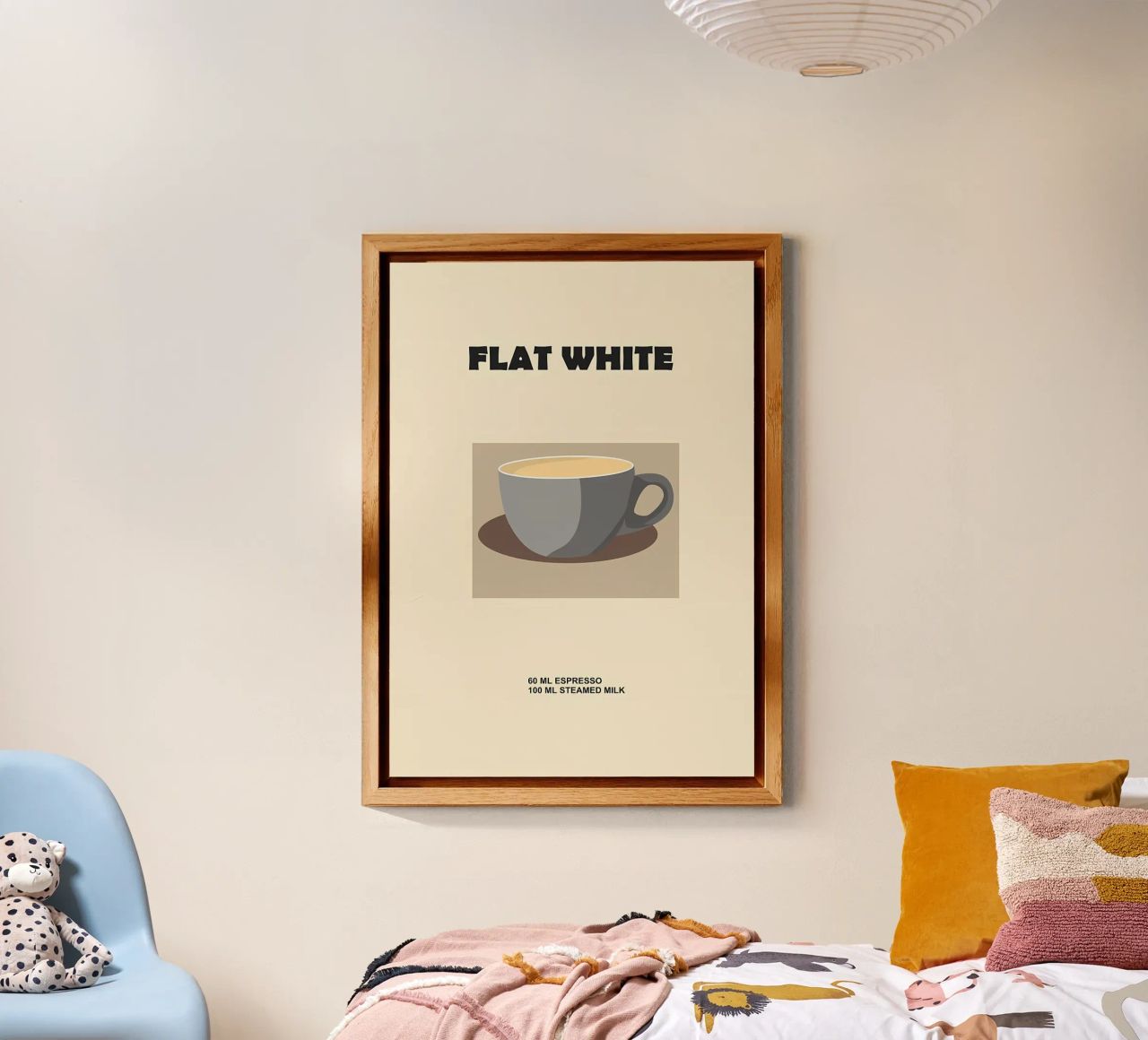 caffè bianco piatto alluminio dibond da Book