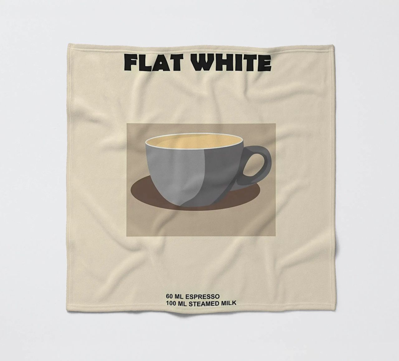 caffè bianco piatto coperta in pile da Book