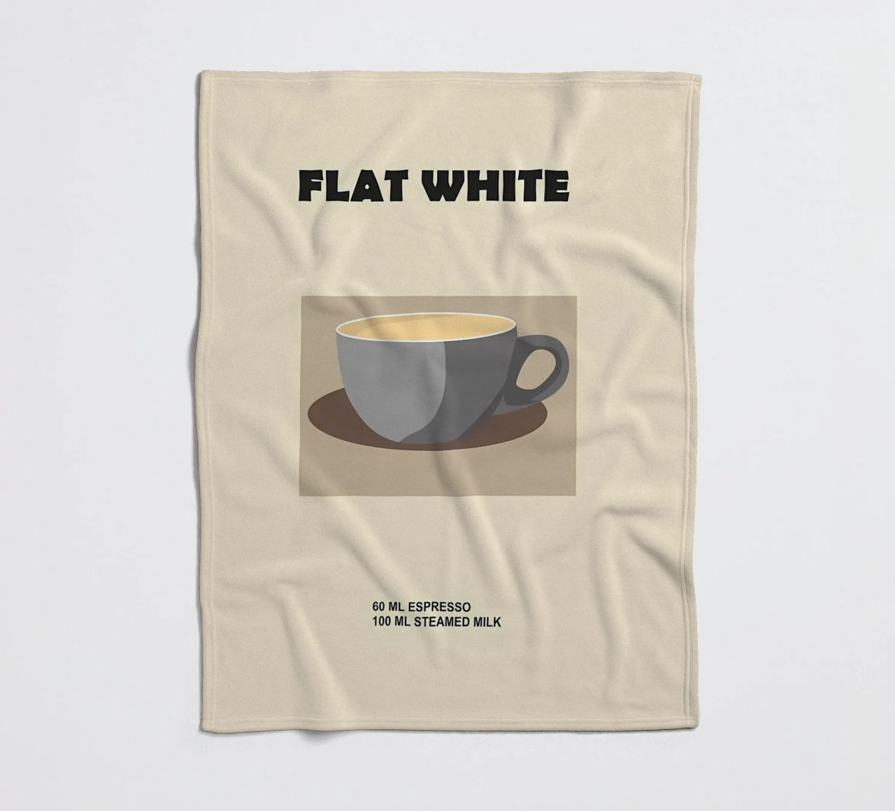 caffè bianco piatto coperta in pile da Book