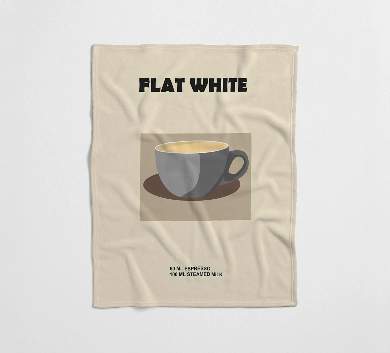 caffè bianco piatto coperta in pile da Book
