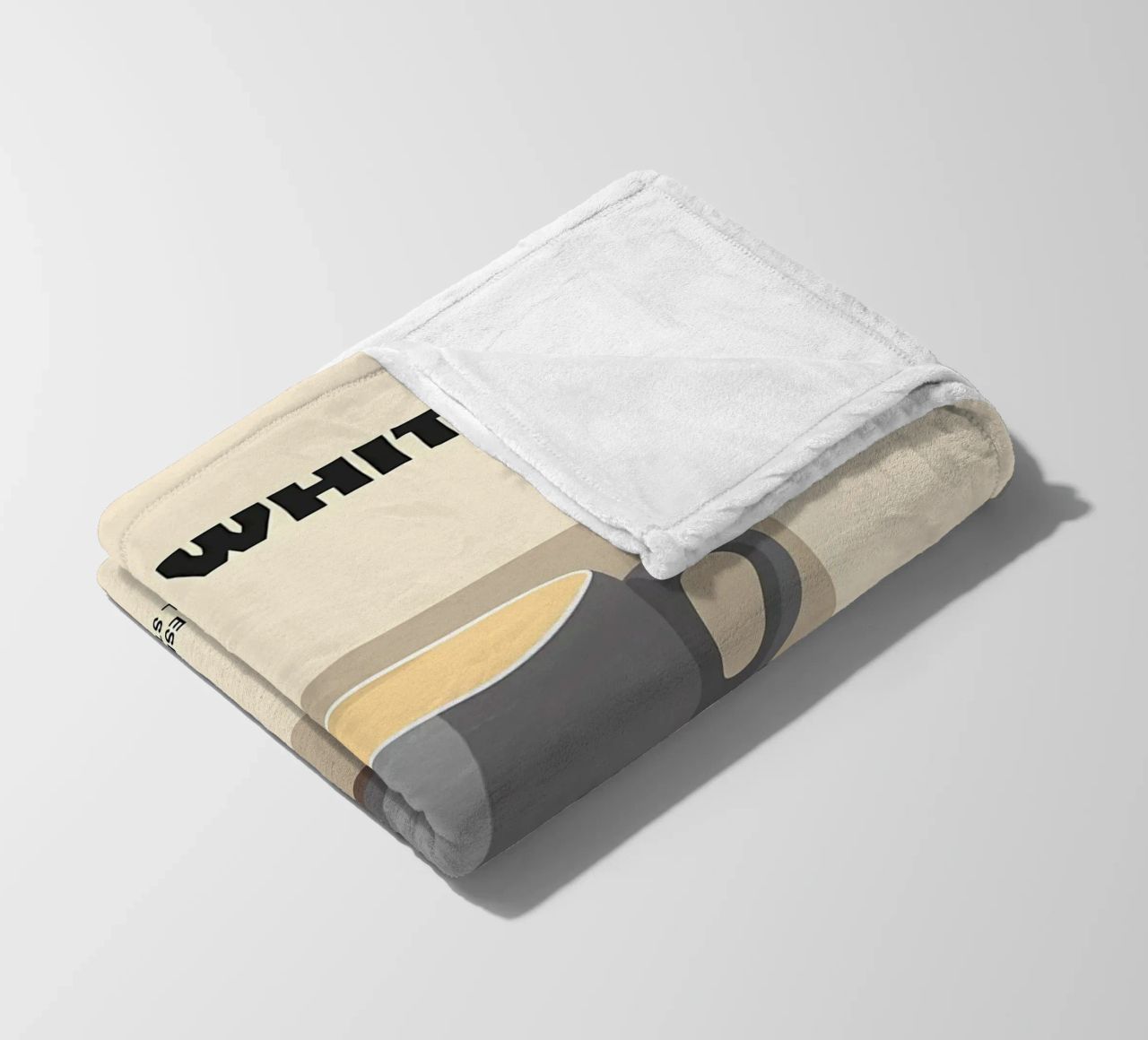 caffè bianco piatto coperta in pile da Book