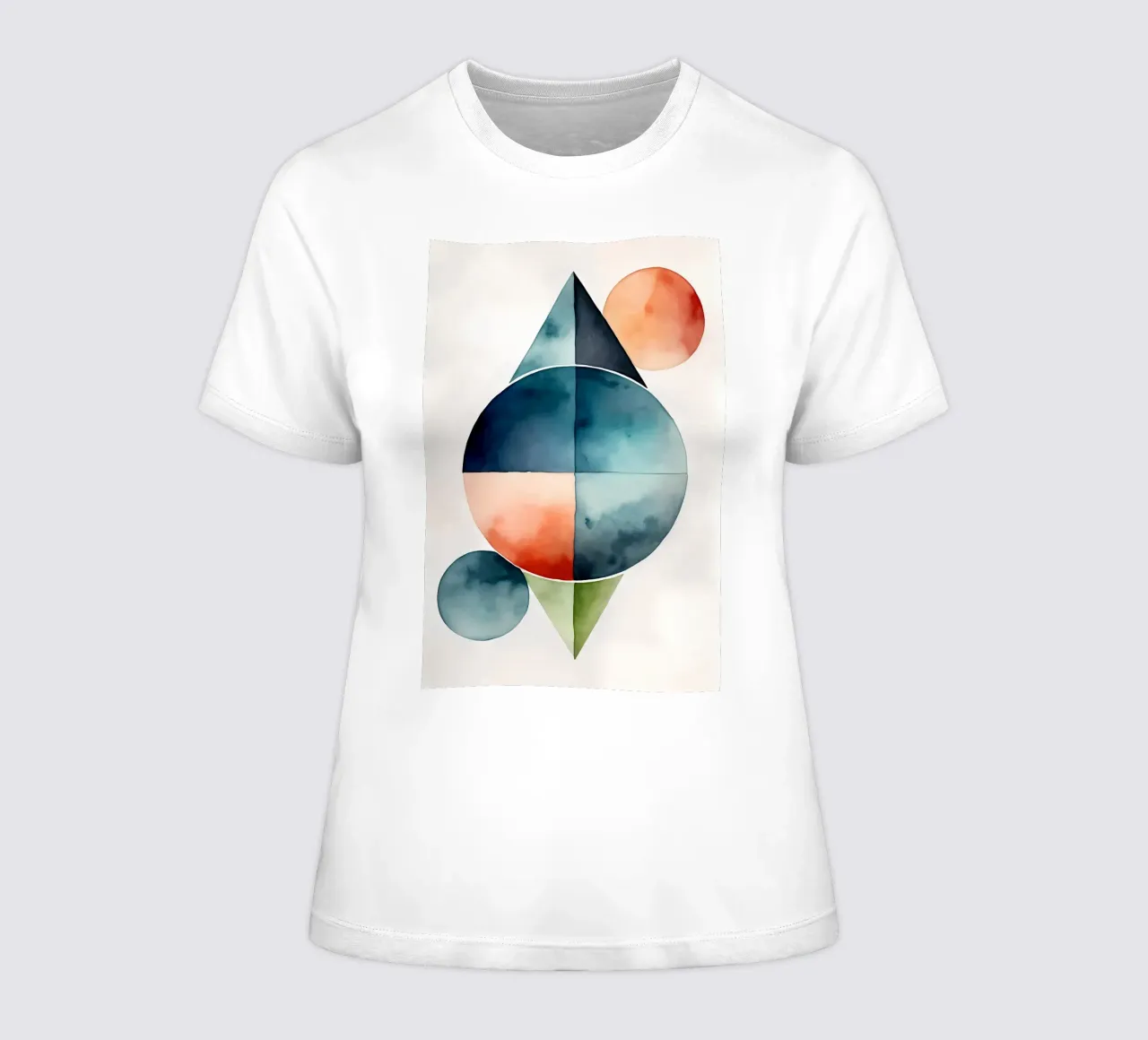 Geometric minimalism 01 women's fitted t-shirt by Minimalism